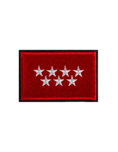 COMUNITY MADRID FLAG PATCH 7 X 5