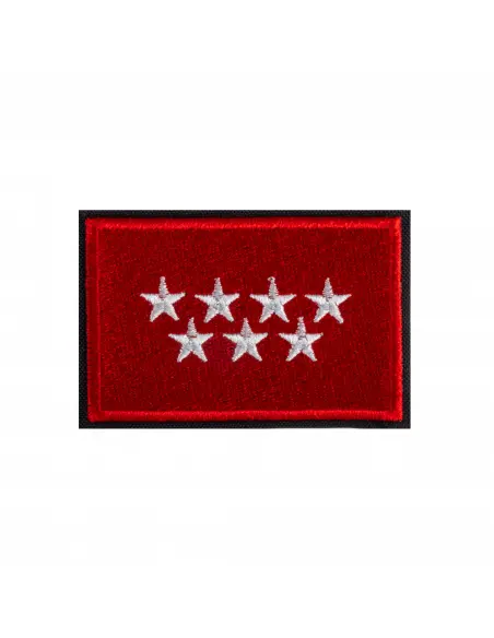 COMUNITY MADRID FLAG PATCH 7 X 5
