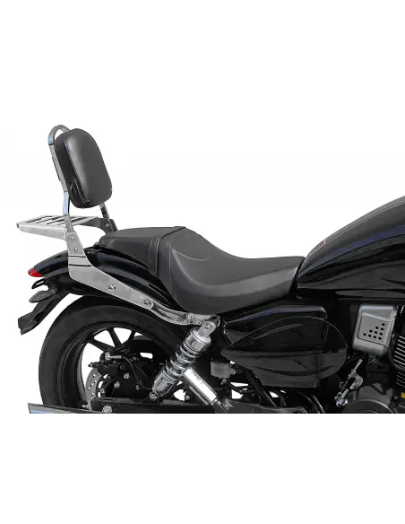 BACKREST W/LUGGAGE RACK CHROME MITT 125/440/ AJS HIGHWAY 125