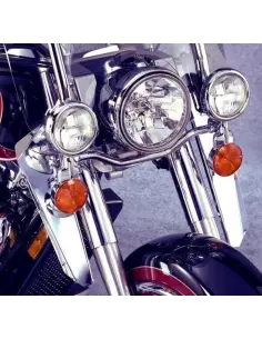 CHROME WINDSHIELD DEFLECTORS FOR DAKOTA AND HEAVY DUTY WINDSHIELDS