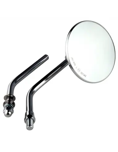 MIRROR ROUND CHROME E-MARK