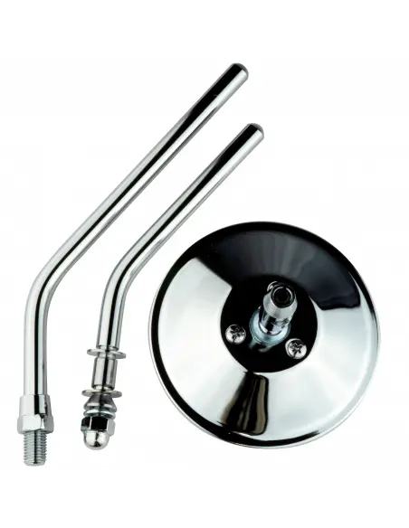 MIRROR ROUND CHROME E-MARK