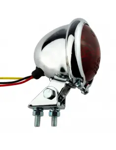 TAIL LIGHT CHROME BAT STYLE HOMOLOGATED IGUANA CUSTOM PARTS