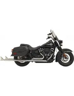 Comprar Escapes Bassani True Duals Cola De Pez 39" Sin Baffles Softail Flhc Y Flde 2018-Up a precio de oferta