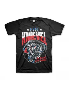 EVEL KNIEVEL WHEELIE BLACK T-SHIRT