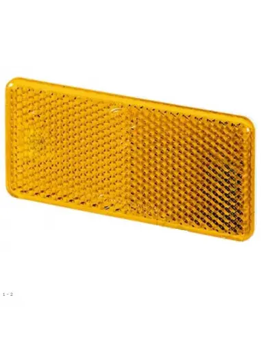 YELLOW ADHESIVE RECTANGULAR REFLECTOR - APPROVED