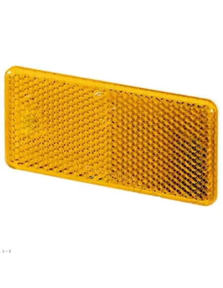 YELLOW ADHESIVE RECTANGULAR REFLECTOR - APPROVED
