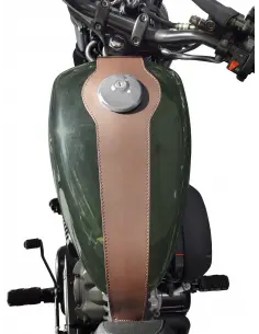 Comprar Cubredeposito Piel Marron Royal Enfield Meteor 350 a precio de oferta