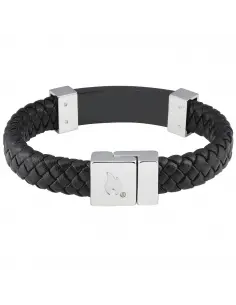 BRACELET AVEC FERMETURE MAGNÉTIQUE ET CUIR 22 CM ZIPPO