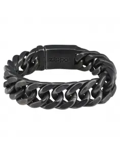 BRACELET MEDIUM LINK ANTIQUED STAINLESS STEEL 20 CM ZIPPO 2