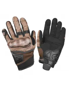 Comprar Guantes De Verano De Piel Perforada Tokio Negros / Marrón De By City a precio de oferta