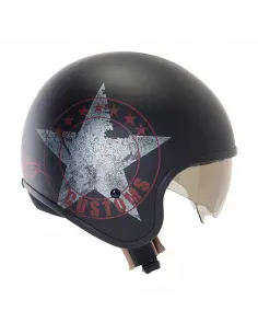 HELMET SUOMY JET 70'S CUSTOM'S BLACK MATT