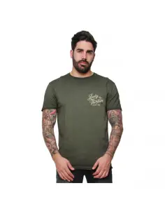 T-SHIRT IRON VINTAGE RÉTRO VERT DE LUCKY 13 2