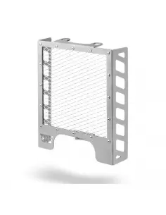 CACHE RADIATEUR ARGENT C-RACER POUR ROYAL ENFIELD INTERCEPTOR 650 ET CONTINENTAL GT