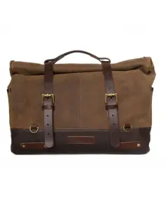BROWN TOBACCO LEATHER OUTLAW SADDLE BAG 17 L BY TRIP MACHINE