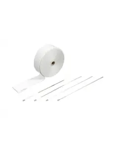 RUBAN ANTICALORIQUE BLANC 15 MTS. + 4 FLANGES