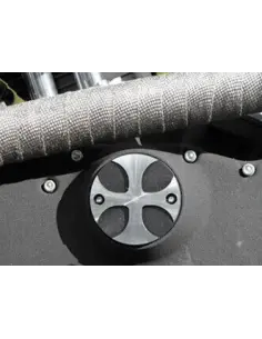 BLACK CROSS IGNITION COVER FOR HARLEY MODELS