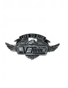 VTWIN AUTOCOLLANT MÉTALLIQUE EMBLÉMATIQUE 55MM