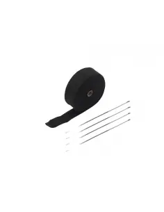 RUBAN ANTICALORIQUE NOIR 15 MTS. + 4 FLANGES