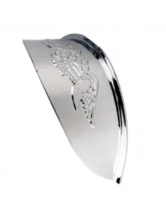 CHROME VISOR FOR AUXILIARY HEADLIGHT 4 1/2 EAGLE 2