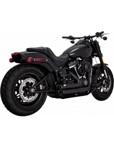 ESCAPE VANCE & HINES SHORTSHOTS STAGGERED PCX PRETO SOFTAIL M8 2018-UP