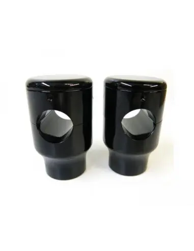 ROUND RISERS BLACK 2"