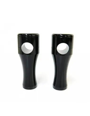 ROUND RISERS BLACK 4"
