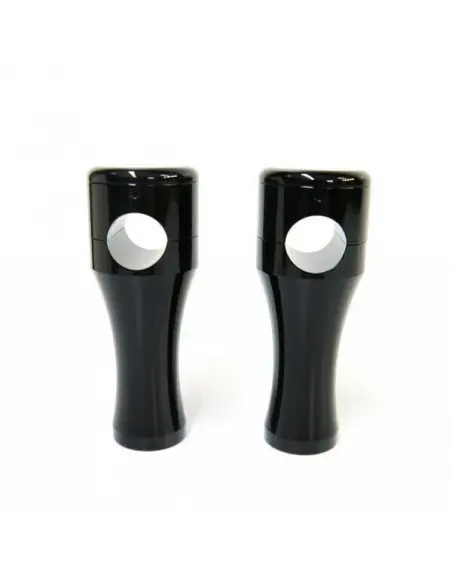 ROUND RISERS BLACK 4"