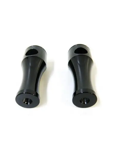 ROUND RISERS BLACK 4"
