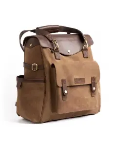 TRIP MACHINE OUTLANDER TOBACCO BROWN LEATHER BACKPACK 2
