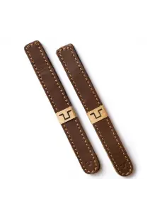 Comprar Abrazaderas De Piel Cognac Para Cables Trip Machine a precio de oferta