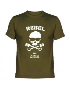 REBEL GREEN SHORT SLEEVE T-SHIRT