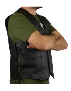 LEATHER VEST WITH SIDE LACES 2
