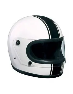 BRANCO INTEGRAL BANDIDO CAPACETE LINHA PRETA