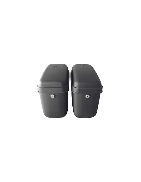 Comprar Alforjas Rígidas Vramack 'Mini Deluxe' Negro Mate Con Defectos De Pintura - Perfectas Para Personalizar a precio de ofer