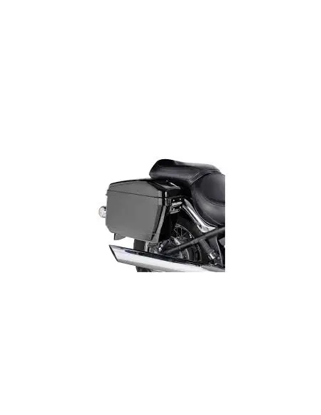 RIGID SADDLEBAGS VRAMACK 'MINI DELUXE' MATTE BLACK WITH PAINT DEFECTS - PERFECT FOR CUSTOMIZATION