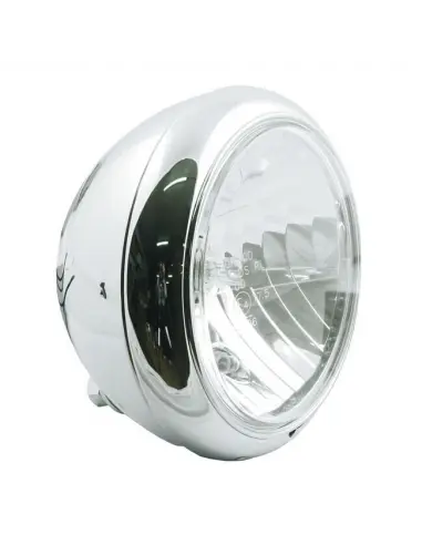 HD STYLE HEADLIGHT 7" CHROME E-MARK