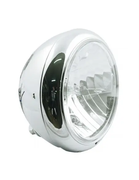 HD STYLE HEADLIGHT 7" CHROME E-MARK