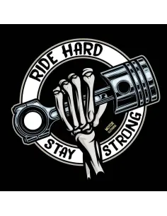 MOLETOM PRETO RIDE HARD STAY STRONG 2