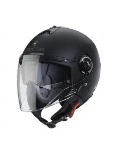 CASQUE JET CABERG RIVIERA V4X NOIR MAT AVEC DOUBLE VISIÈRE