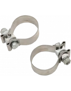 Comprar Abrazaderas De Escape En Acero Inoxidable Khrome Werks 1.25” Para Harley Davidson a precio de oferta