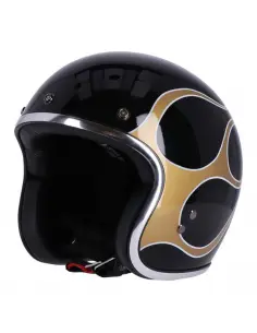 CAPACETE 13-1/2 SKULL BUCKET FLAMES GLOSS BLACK