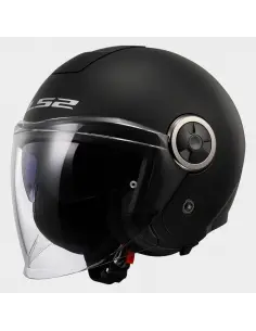 CASQUE JET LS2 OF620 CLASSY AVEC DEUX VISIÈRES NOIR MAT