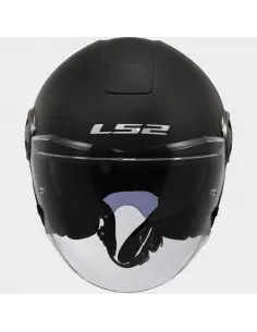 CASQUE JET LS2 OF620 CLASSY AVEC DEUX VISIÈRES NOIR MAT 2
