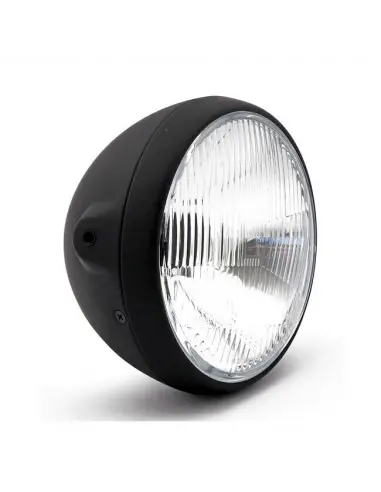 FAROL PRETO DE 7 POLEGADAS DE ESTILO BRITÂNICO