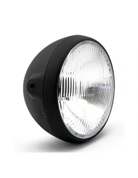 FAROL PRETO DE 7 POLEGADAS DE ESTILO BRITÂNICO