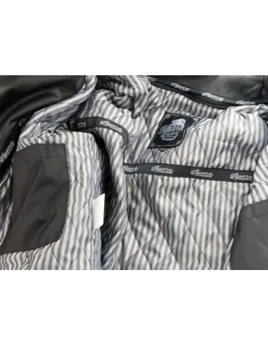 LEATHER JACKET AGED EAGLE WITH PROTECTIONS CE
