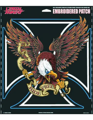 RIDE FREE EAGLE PATCH 30.5 X 30.5 CM