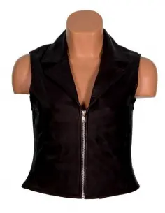 Acquista Gilet Femminile in Pelle di Alta Qualità con Rever e Cerniera a Prezzo Scontato