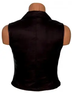 Acquista Gilet Femminile in Pelle di Alta Qualità con Rever e Cerniera a Prezzo Scontato 2